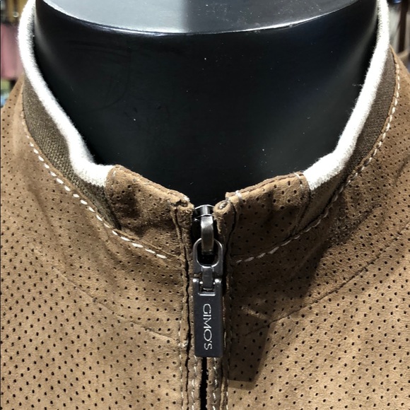 Men’s GIMO’s suede motocycle jacket - Picture 2 of 4